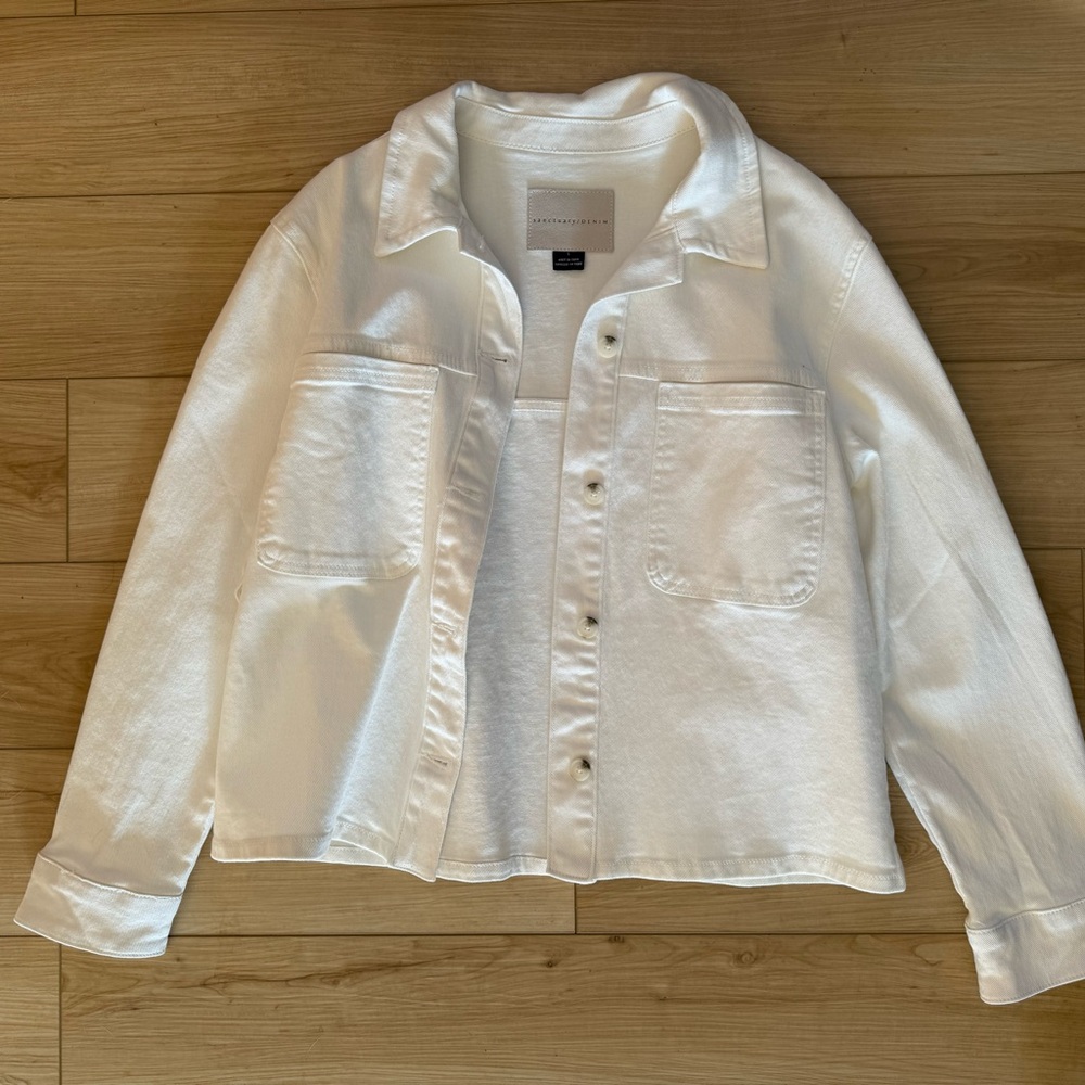 Sanctuary White Denim Jacket
